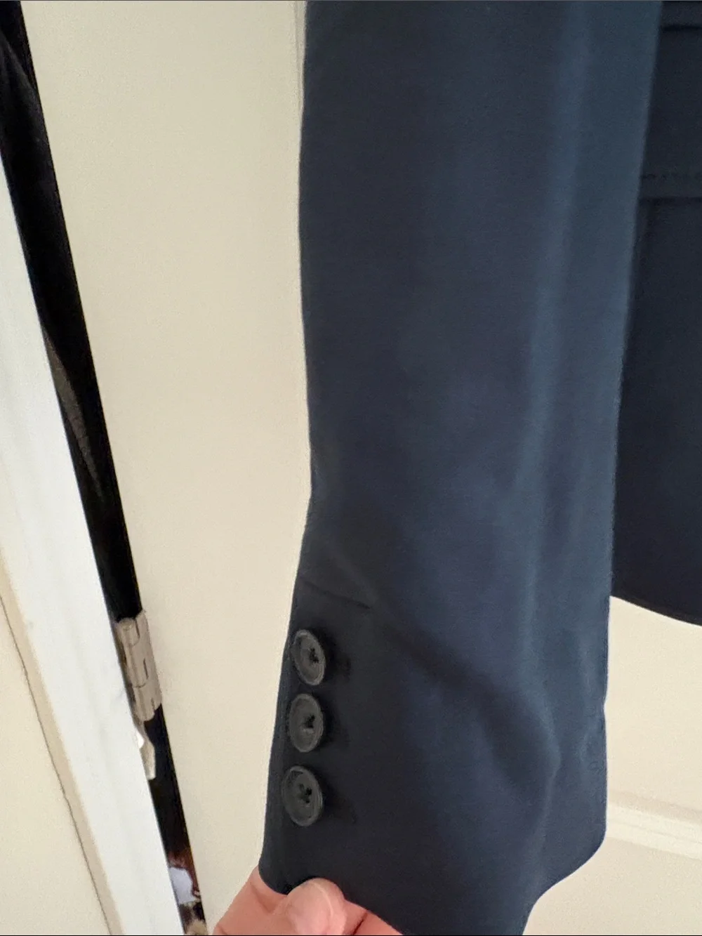 Banana Republic Womens Dark Navy Single-Button Blazer